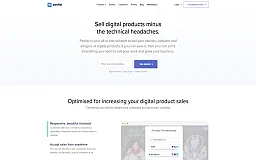 Payhip digital downloads website preview