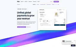 Stripe Payments website preview