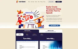 Narakeet website preview