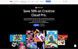 Adobe Creative Cloud website preview