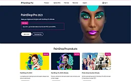 PaintShop Pro website preview