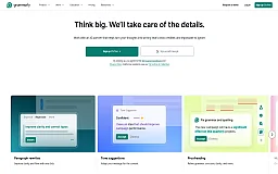 Grammarly website preview