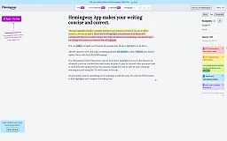 Hemingway Editor website preview