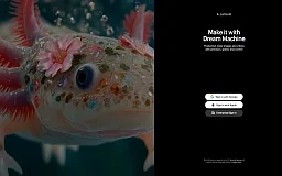 Dream Machine website preview