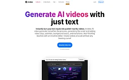 InVideo AI website preview