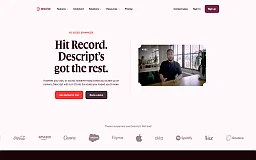 Descript website preview