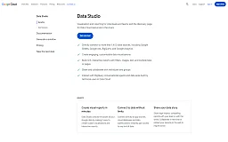Google Data Studio website preview