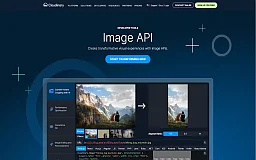 Cloudinary image hosting and delivery website preview