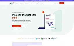 Ignition invoicing website preview