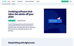 Xero invoicing website preview
