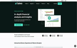 Fathom financial analysis website preview