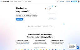 Google Workspace website preview