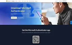 Microsoft Authenticator website preview