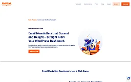MailPoet website preview