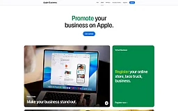 Apple Business website preview