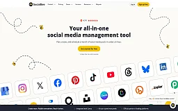 SocialBee publishing and scheduling website preview